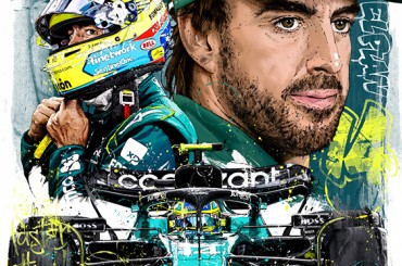 Fernando Alonso F1 Art ArtRotondo by
